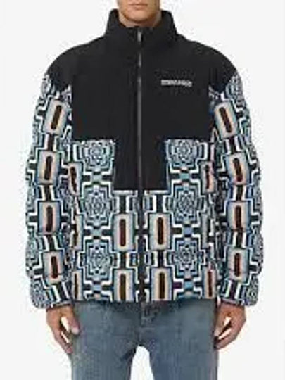 Geometric Print Quilted Zipper Padded - MARCELO BURLON - BALAAN 2