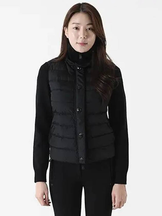 Grenoble 9B000 Round Zip Jacket Black - MONCLER - BALAAN 2