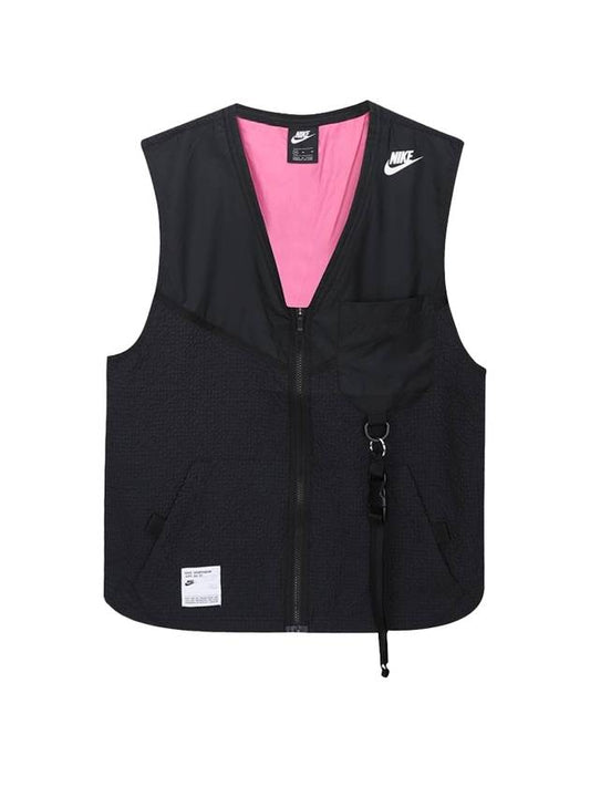 Sportswear Jungle Utility Woven Vest Black - NIKE - BALAAN.