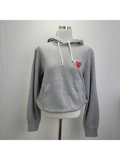 Heart Patch Hoodie Top P1 T1691 Grey - COMME DES GARCONS - BALAAN 2