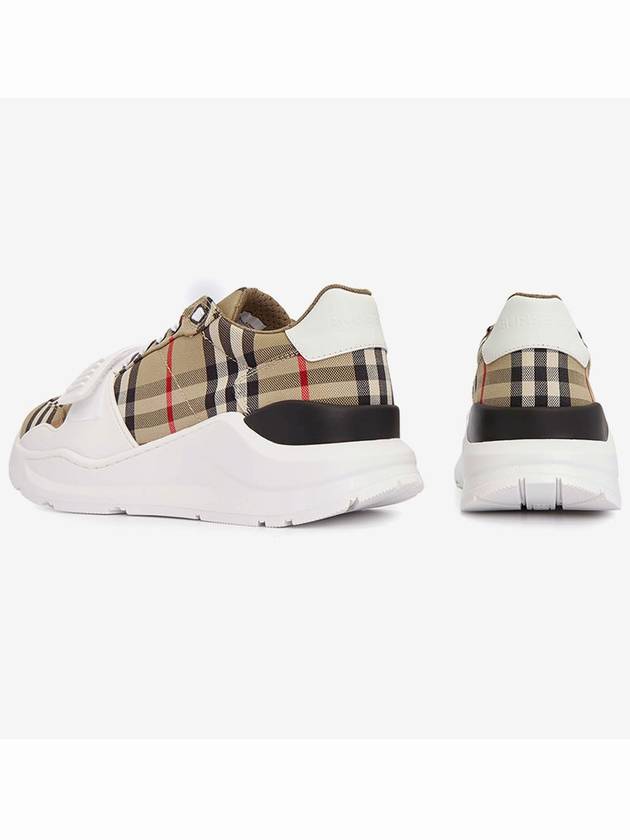 Vintage Check Suede Leather Sneakers Archive Beige - BURBERRY - BALAAN 4