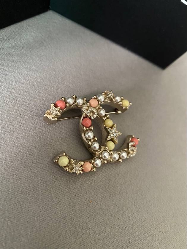 CC logo brooch 90s gold women AB8061 - CHANEL - BALAAN 5