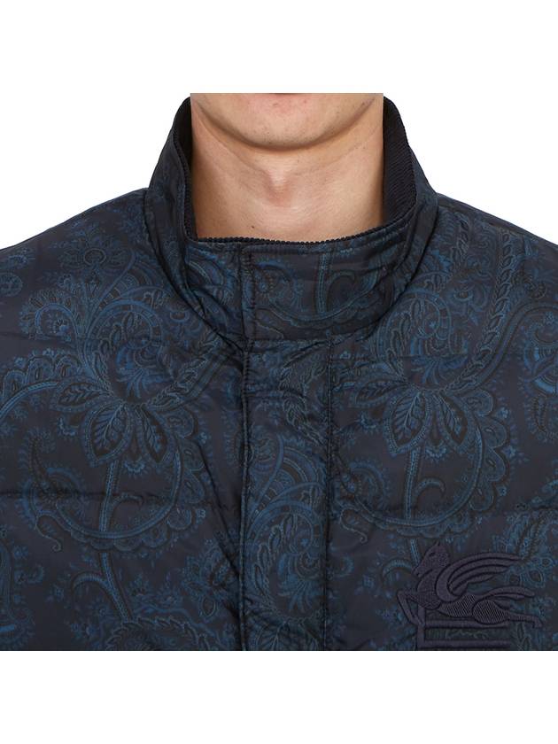 Paisley Padding Vest Navy - ETRO - BALAAN 8