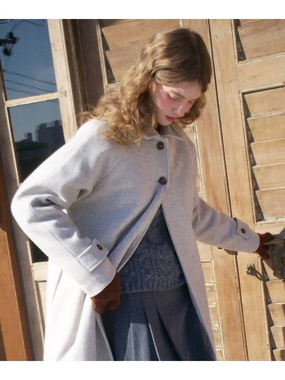 Ionian two button wool coat ivory - LETTER FROM MOON - BALAAN 2