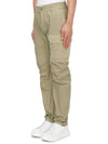 Men's Snap Pocket Cargo Straight Pants Beige - TEN C - BALAAN 3