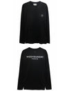 Cotton Back Logo Long Sleeve T-Shirt Black - WOOYOUNGMI - BALAAN 5