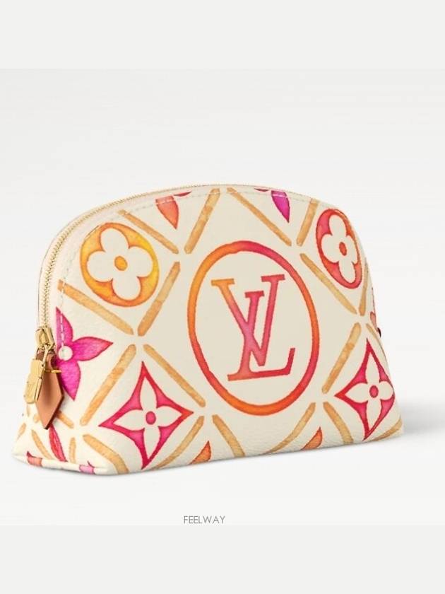 Pochette Cosmetic Pouch Bag Coral - LOUIS VUITTON - BALAAN 3