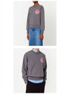 Heart Logo Patch Sweatshirt Grey - AMI - BALAAN 5