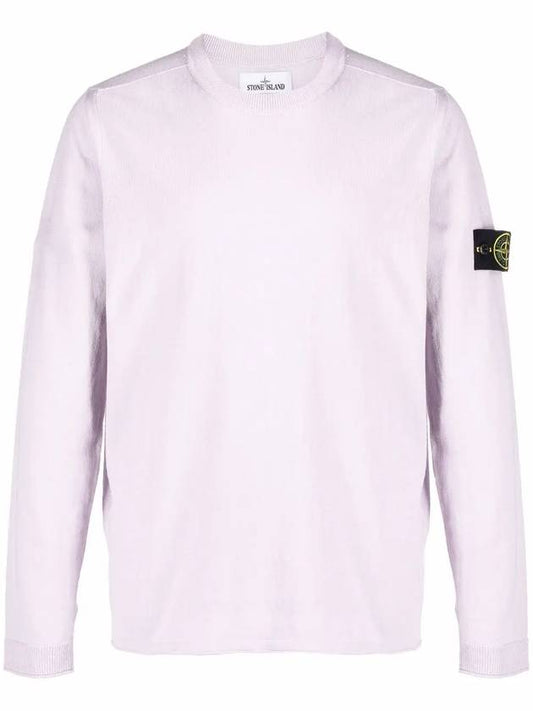 Wappen Patch Crew Neck Knit Top Rose - STONE ISLAND - BALAAN 1