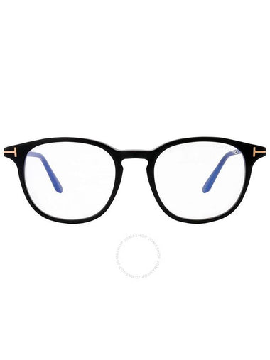 Tom Ford Blue Block Round Men's Eyeglasses FT5832-B 001 50 - TOM FORD - BALAAN 1