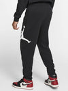 Men's Jumpman Logo Fleece Track Pants Black - NIKE - BALAAN 4