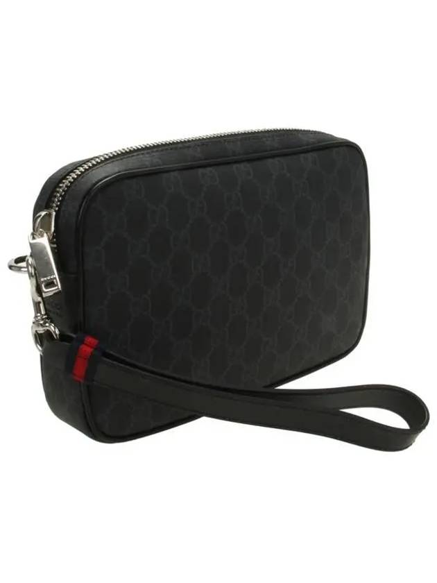 GG Supreme Canvas Pouch Black - GUCCI - BALAAN 3