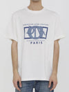 Relaxed Fit Cotton Jersey Short Sleeve T-Shirt White - DIOR - BALAAN 1