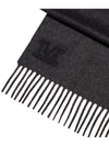 Women's Wsdalia Fringe Cashmere Muffler Dark Grey - MAX MARA - BALAAN 3