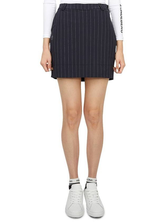 Women's Striped Golf Skirt Navy - HYDROGEN - BALAAN 1