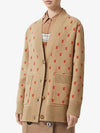 Monogram Wool Cashmere Oversized Cardigan Archive Beige - BURBERRY - BALAAN 3