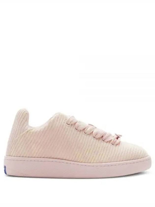 Check Knit Box Low-Top Sneakers Pink - BURBERRY - BALAAN 2