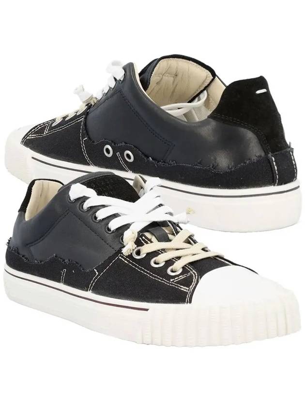 New Evolution Leather Low Top Sneakers Black - MAISON MARGIELA - BALAAN 3