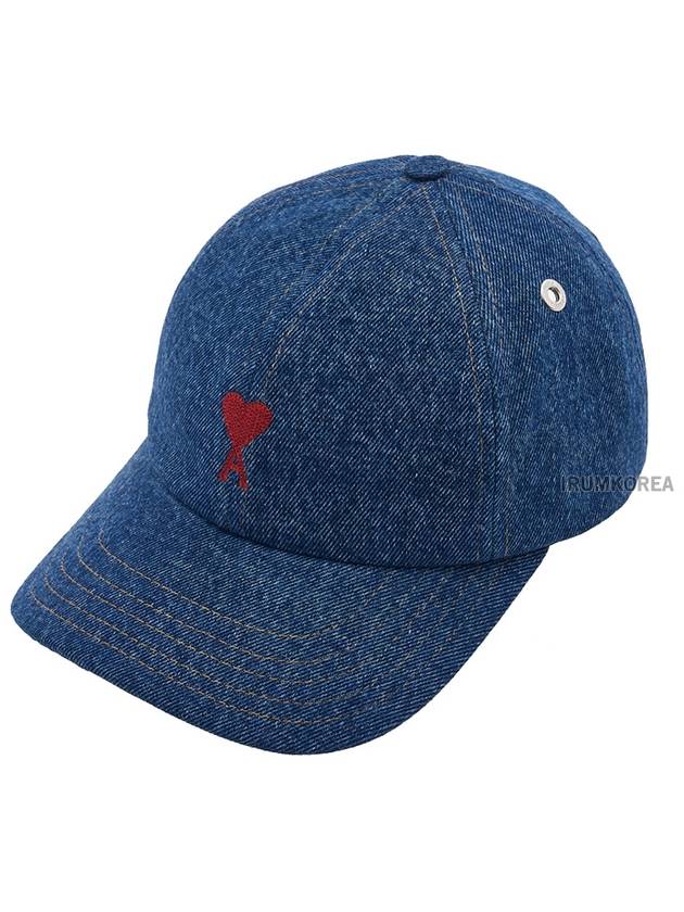 De Coeur Denim Ball Cap Blue - AMI - BALAAN 2