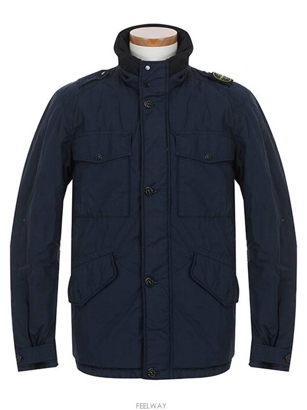 Wappen Patch Naslan Light Watteau Parka Navy - STONE ISLAND - BALAAN 2