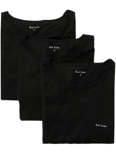 Logo 3 Pack Short Sleeve T-Shirt Black - PAUL SMITH - BALAAN 1