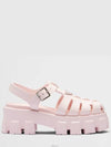 Monolith Rubber Sandals Alabaster Pink - PRADA - BALAAN 3