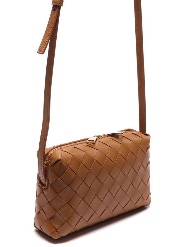 Intrecciato Mini Cross Bag Brown - BOTTEGA VENETA - BALAAN 4