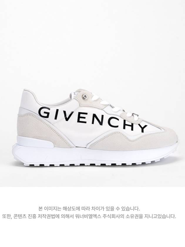 logo runner low-top sneakers white - GIVENCHY - BALAAN.