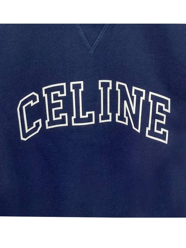 College Logo Sweatshirt Navy - CELINE - BALAAN 6