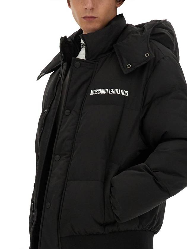 Moschino Down Jacket With Logo - MOSCHINO - BALAAN 4