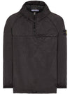 Men's Waffen Patch Metal Nylon Anorak Black - STONE ISLAND - BALAAN 2