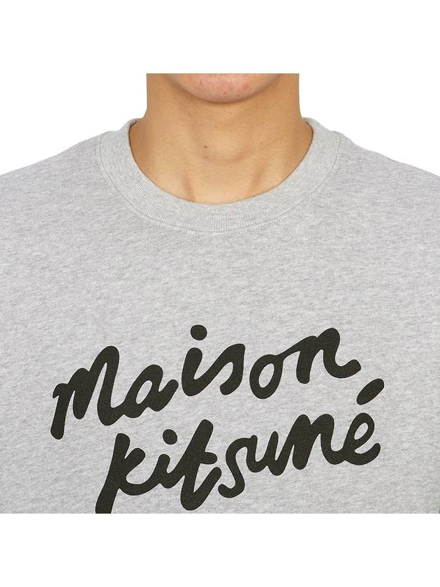 Logo Print Sweatshirt Grey - MAISON KITSUNE - BALAAN 6