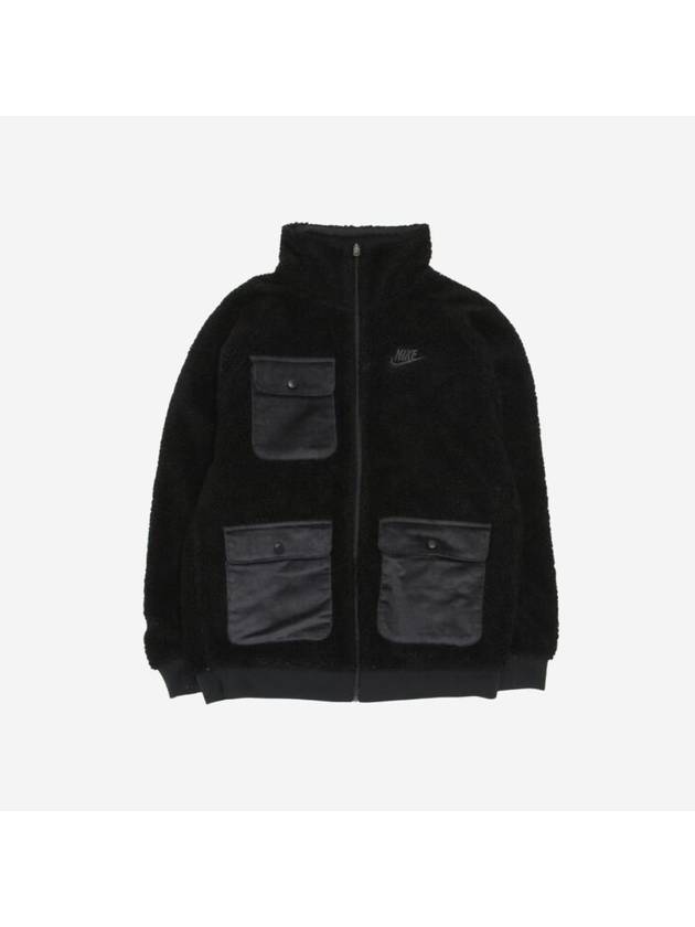 Sportswear Reversible Zip-up Jacket Black - NIKE - BALAAN 1