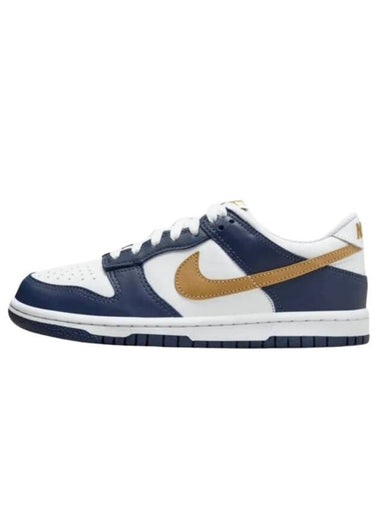 Dunk GS Low Top Sneakers White Navy - NIKE - BALAAN 1