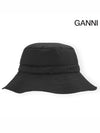 Tech Logo Patch Bucket Hat Black - GANNI - BALAAN 3