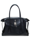 Antigona Lock Soft Leather Tote Bag Black - GIVENCHY - BALAAN 2