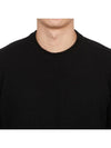 Compass Badge Wool Knit Top Black - STONE ISLAND - BALAAN 6