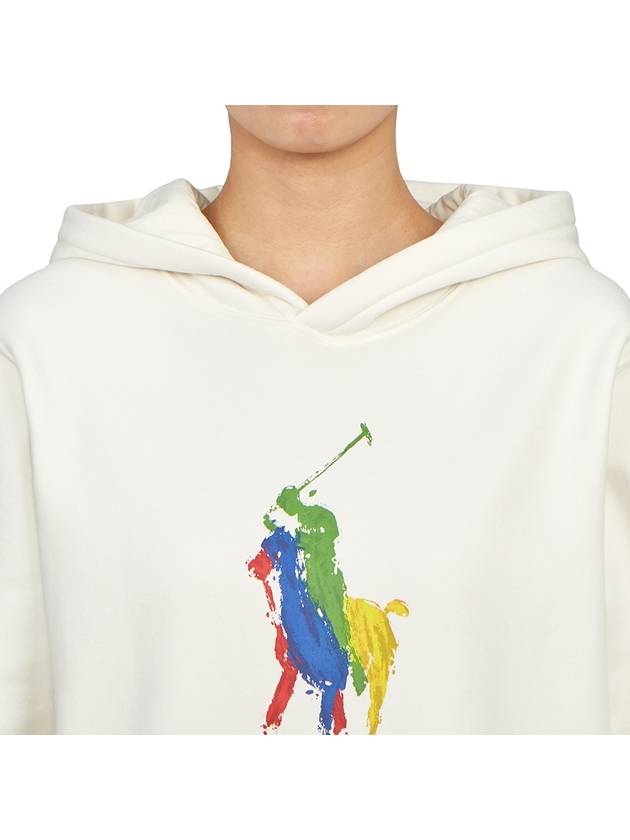 Kids brushed hoodie 323925619003 WHITE Adults can wear - POLO RALPH LAUREN - BALAAN 5