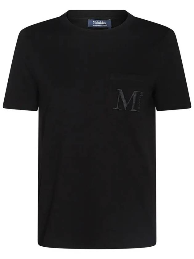 MADERA pocket logo t shirt black 2429976011 005 - MAX MARA - BALAAN 1