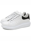 Oversized Leather Tab Low Top Sneakers White - ALEXANDER MCQUEEN - BALAAN 2