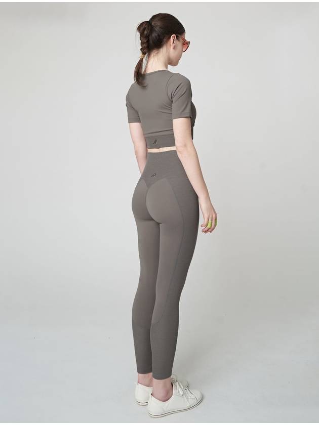 AW41PL01 Support TEN Con LeggingsDark Beige - ATHPLATFORM - BALAAN 6