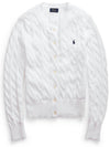 Women's cable knit cotton twist cardigan 2 colors white green cardigan - POLO RALPH LAUREN - BALAAN 2