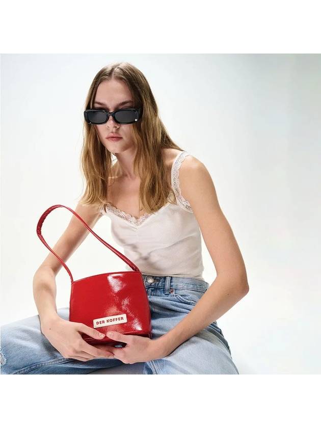 Candy Enamel Shoulder Bag Red - DER KOFFER - BALAAN 7