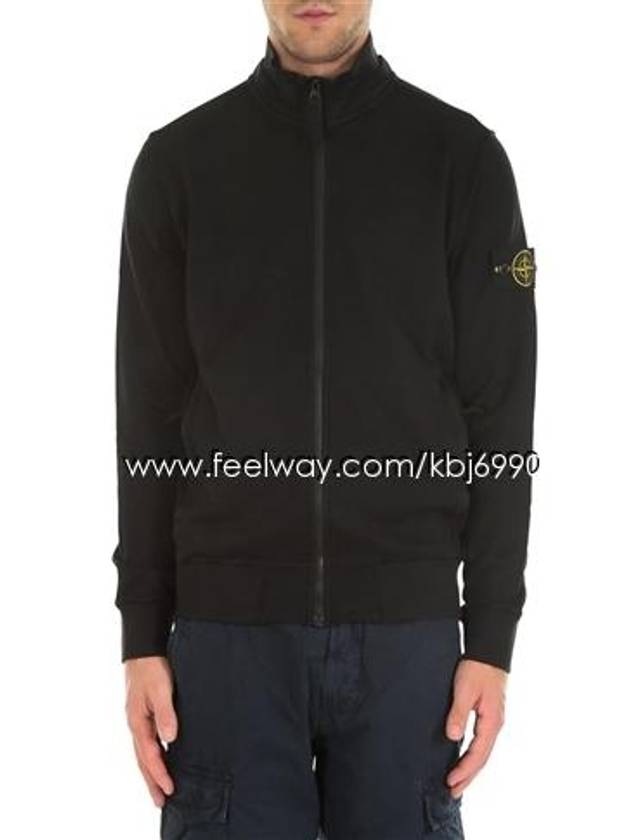 Men's Waffen Black ZipUp Jacket 6815 63156 V0029 - STONE ISLAND - BALAAN 7