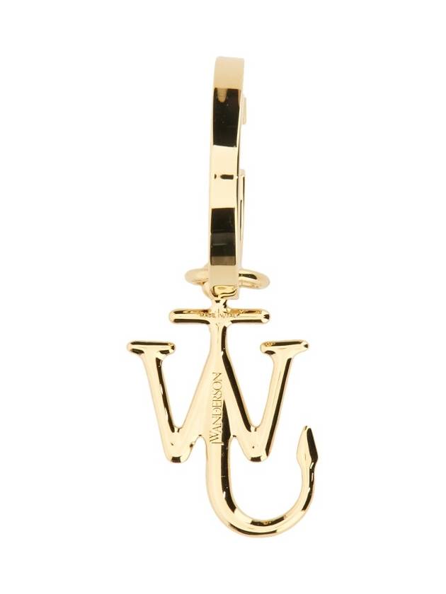 Logo Plaque Single Earring Gold - JW ANDERSON - BALAAN 1