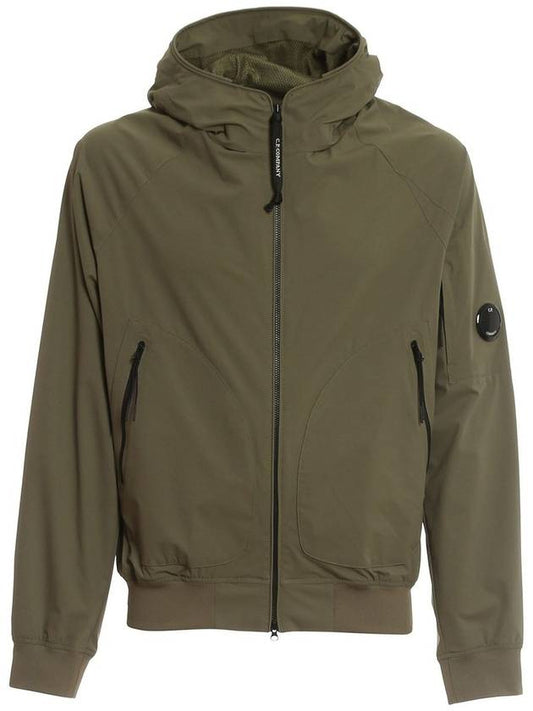 Men's Protech Mesh Lens Hooded Jacket Khaki - CP COMPANY - BALAAN.