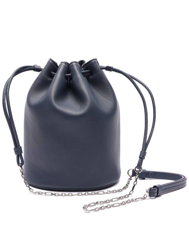 Women's Chain Tabi Bucket Shoulder Bag Navy - MAISON MARGIELA - BALAAN 5