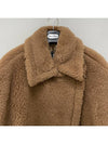 Women's Tebe Teddy Fabric Cape Camel - MAX MARA - BALAAN 5