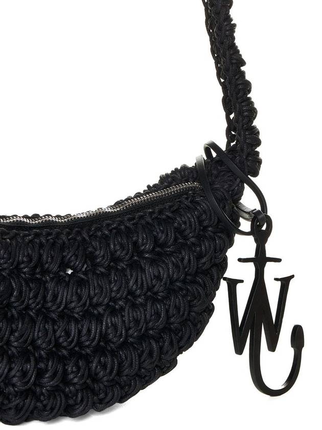 Popcorn Sling Cross Bag Black - JW ANDERSON - BALAAN 6