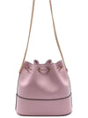 V Logo Chain Mini Bucket Bag Pink - VALENTINO - BALAAN 5